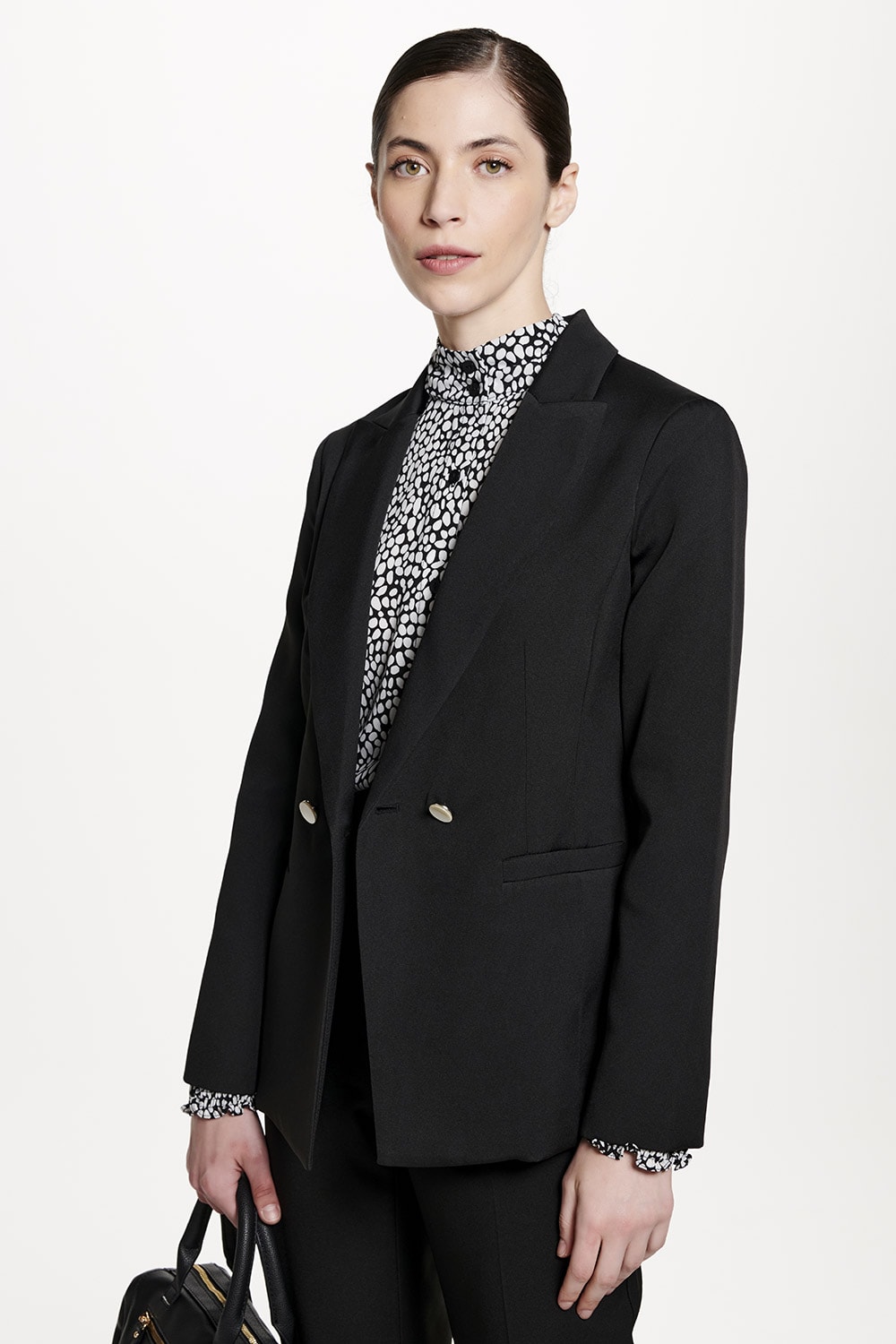 BLAZER ABOTOAMENTO DUPLO - PRETO