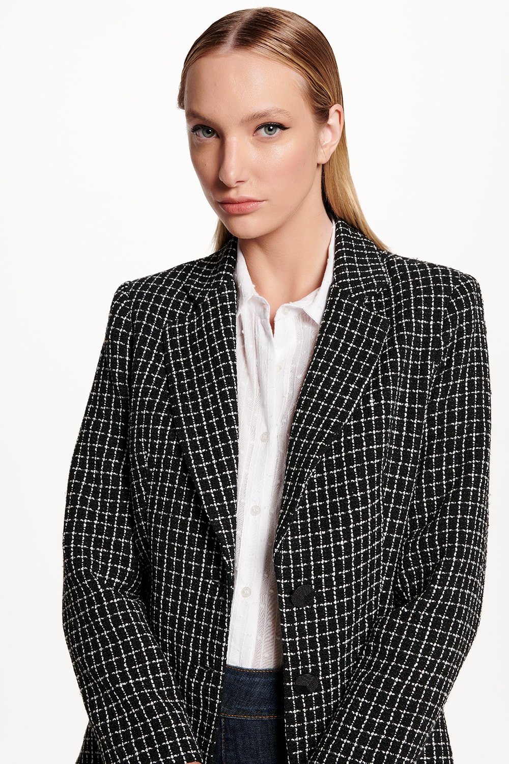 BLAZER TWEED - PRETO