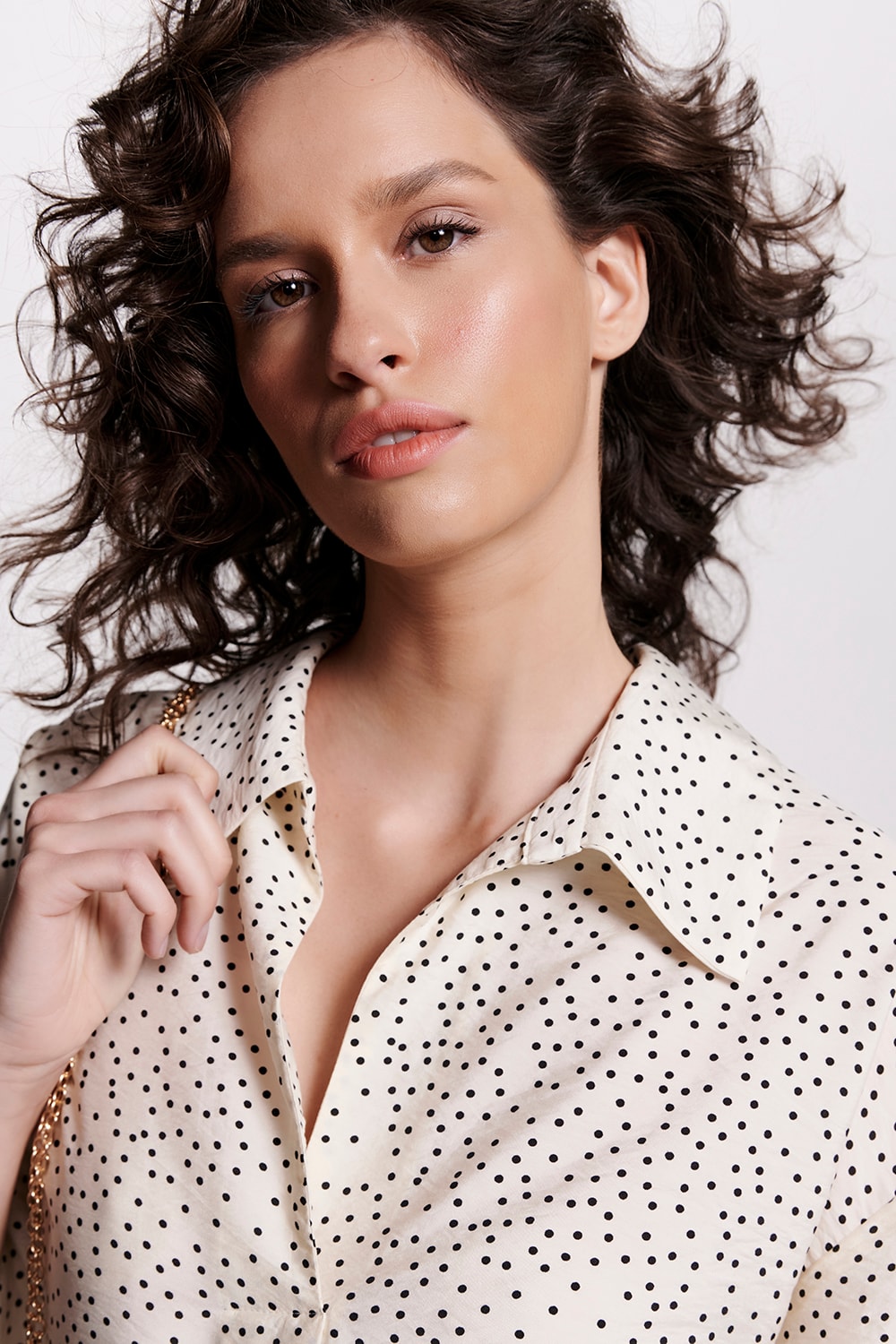 CAMISA COM MANGA 7/8 - OFF WHITE