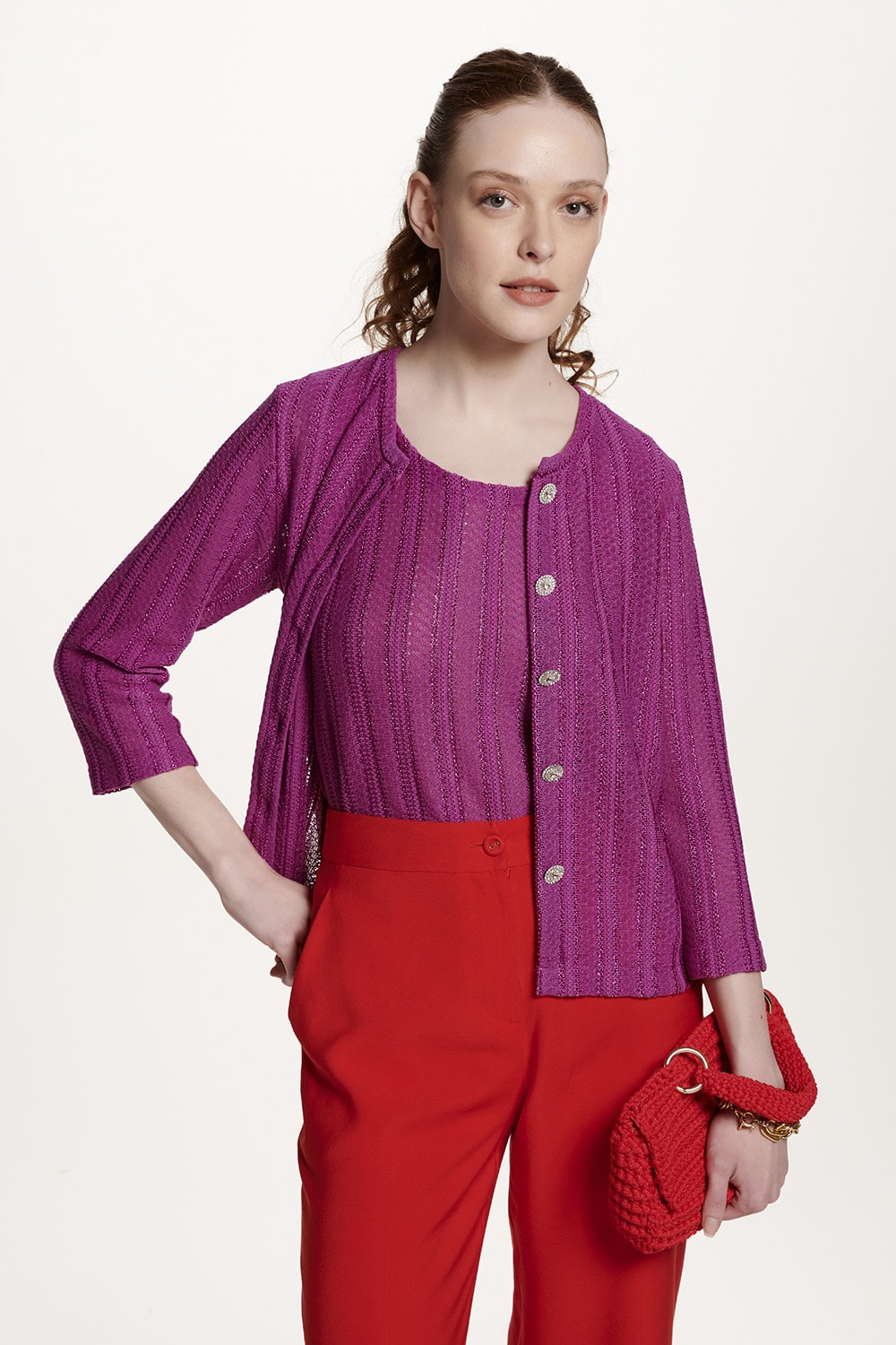 22年　FOXEY Cardigan Lilas リラ 42715 ボレロ　現行 22年 FOXEY Cardigan Lilas リラ 42715 ボレロ 現行 - メルカリ