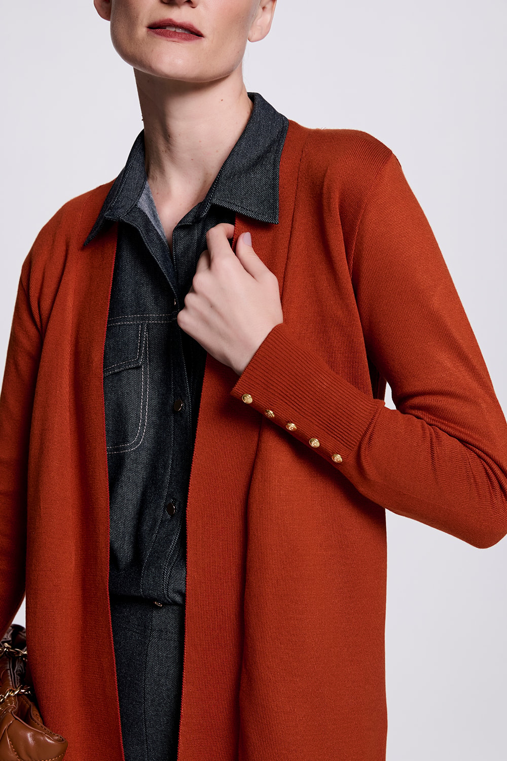 CARDIGAN COM BOTÕES - LILAS