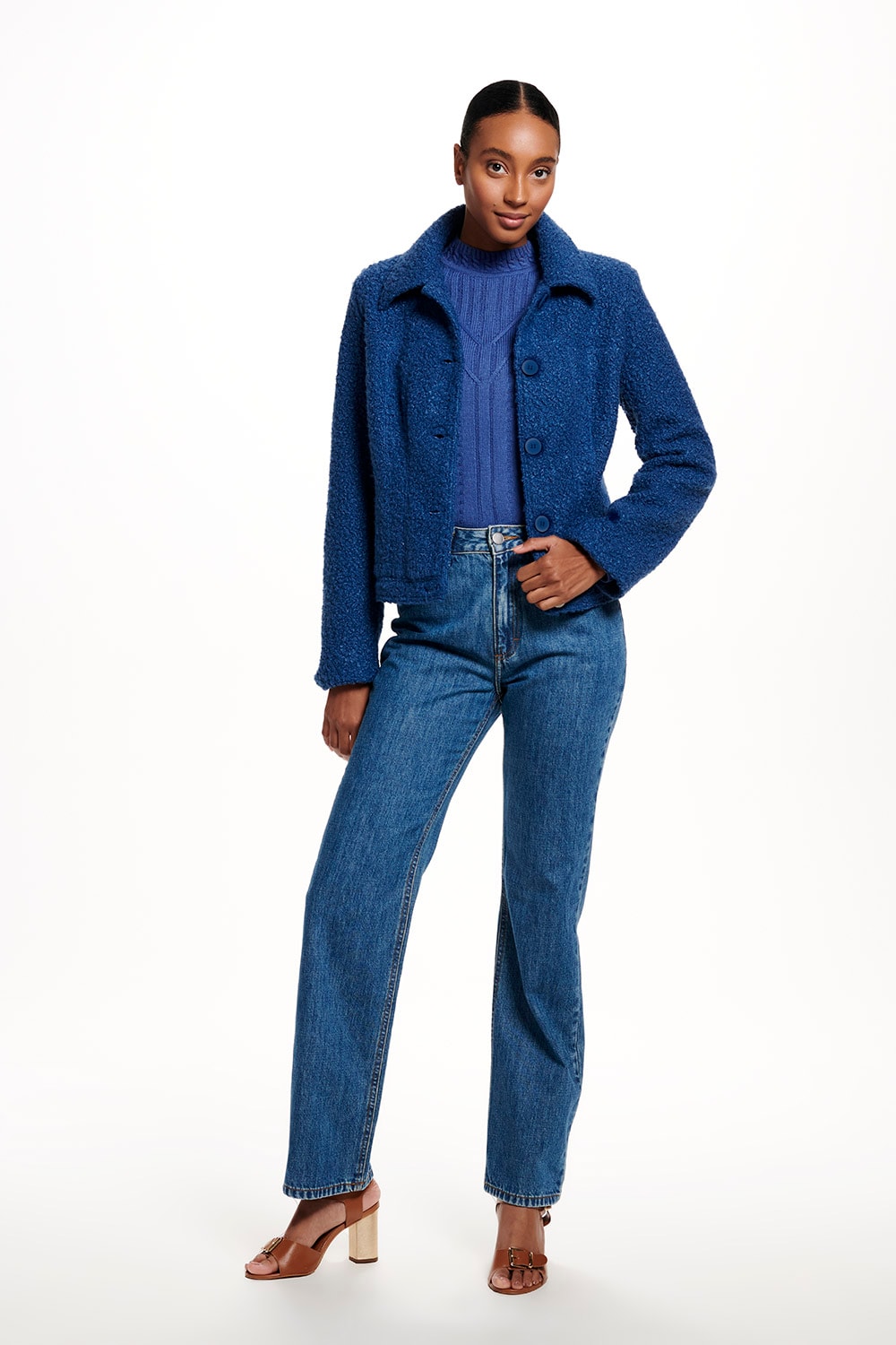 ジャケット・アウター Acka teddy loop coat size1 JAQUETA TEDDY - AZUL