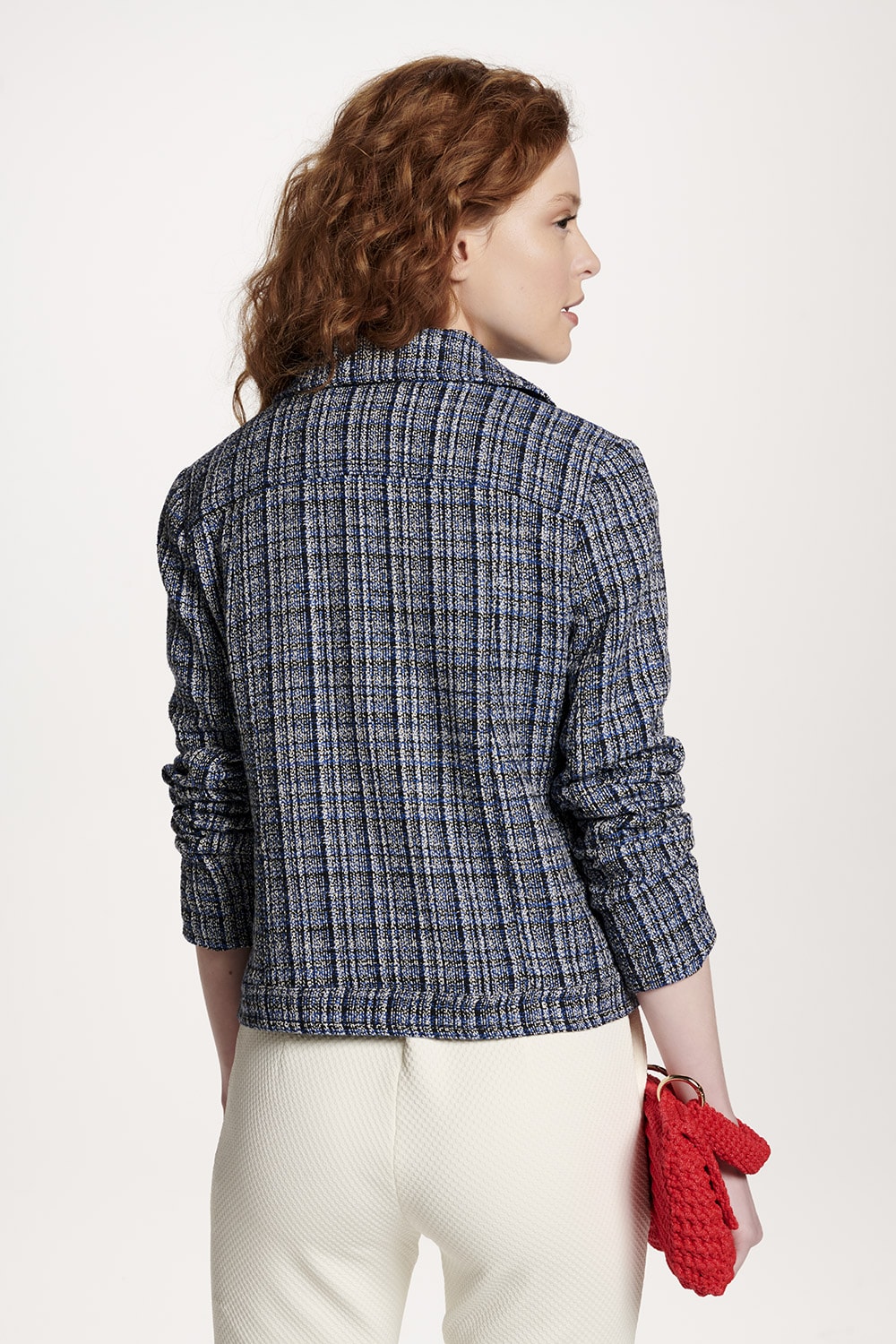 JAQUETA TWEED - AZUL