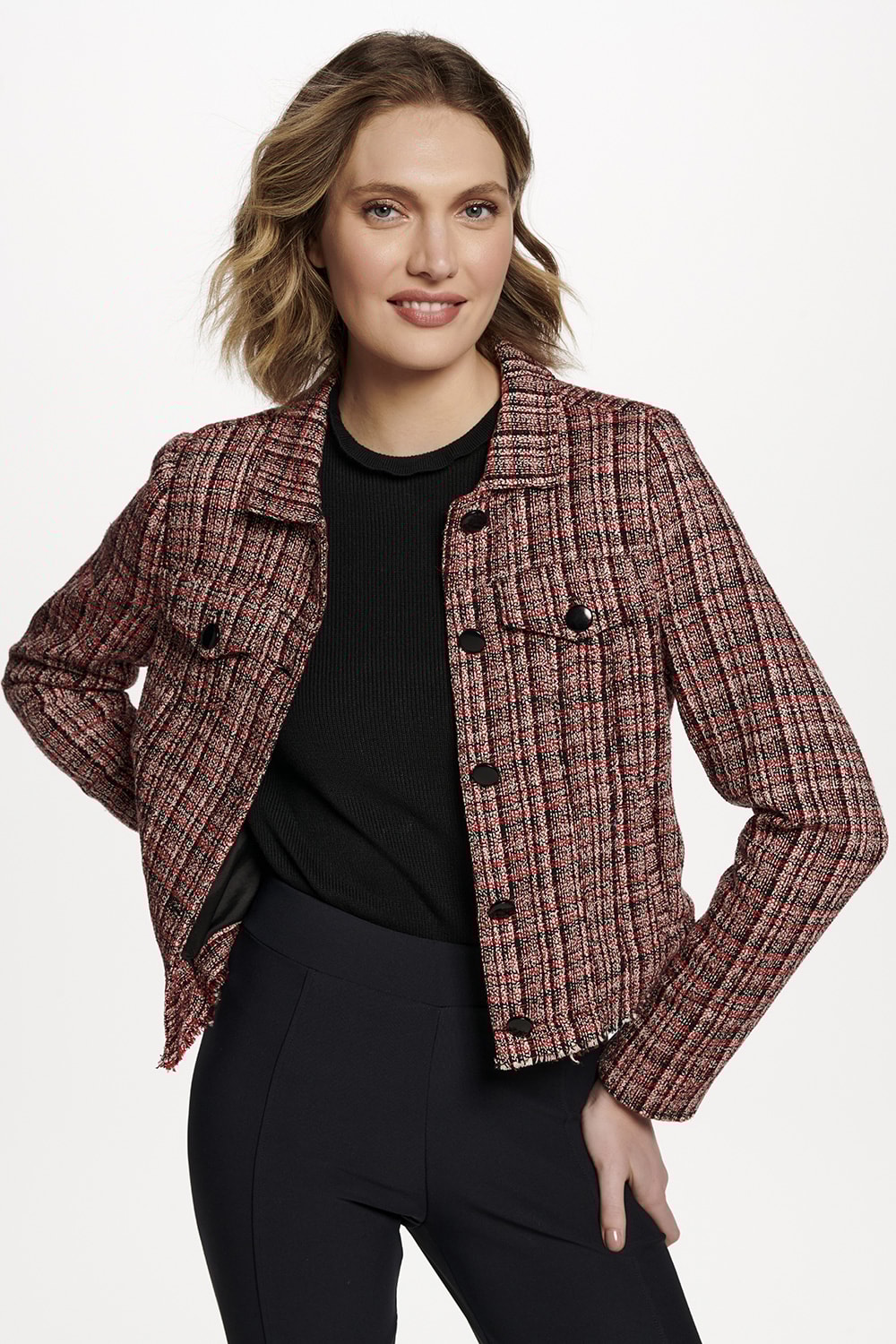 JAQUETA TWEED - VERMELHO