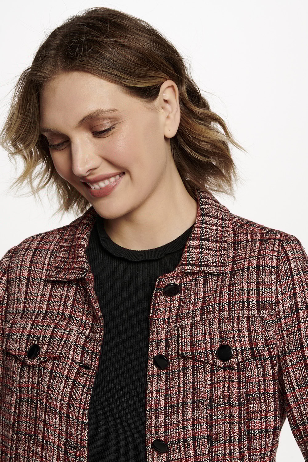 JAQUETA TWEED - VERMELHO