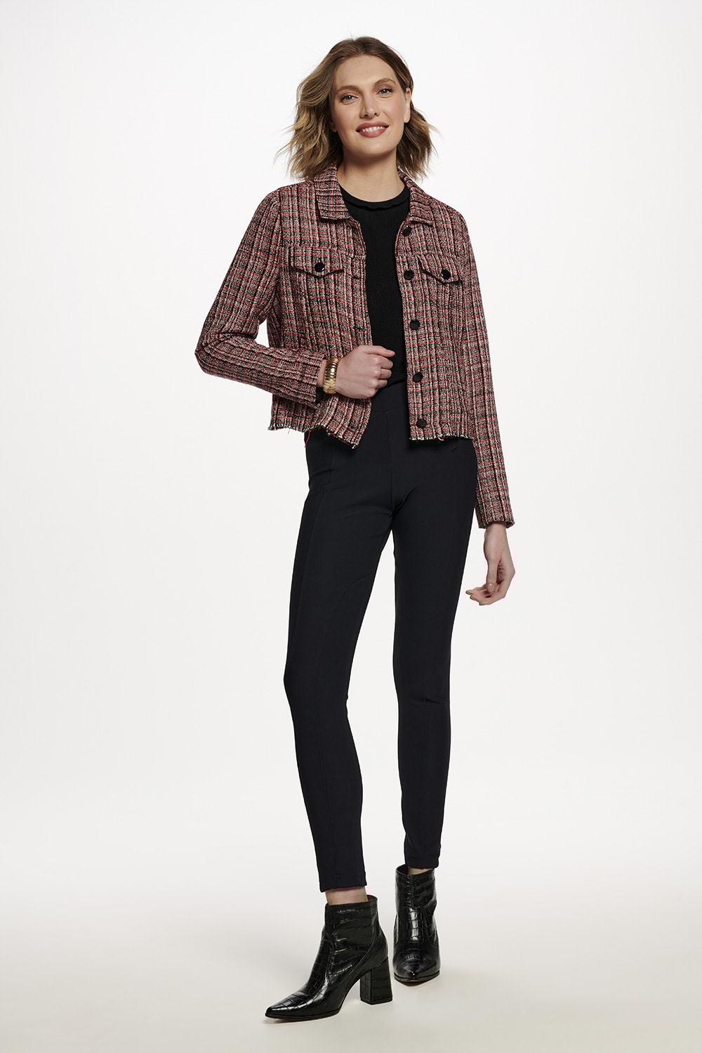 JAQUETA TWEED - VERMELHO