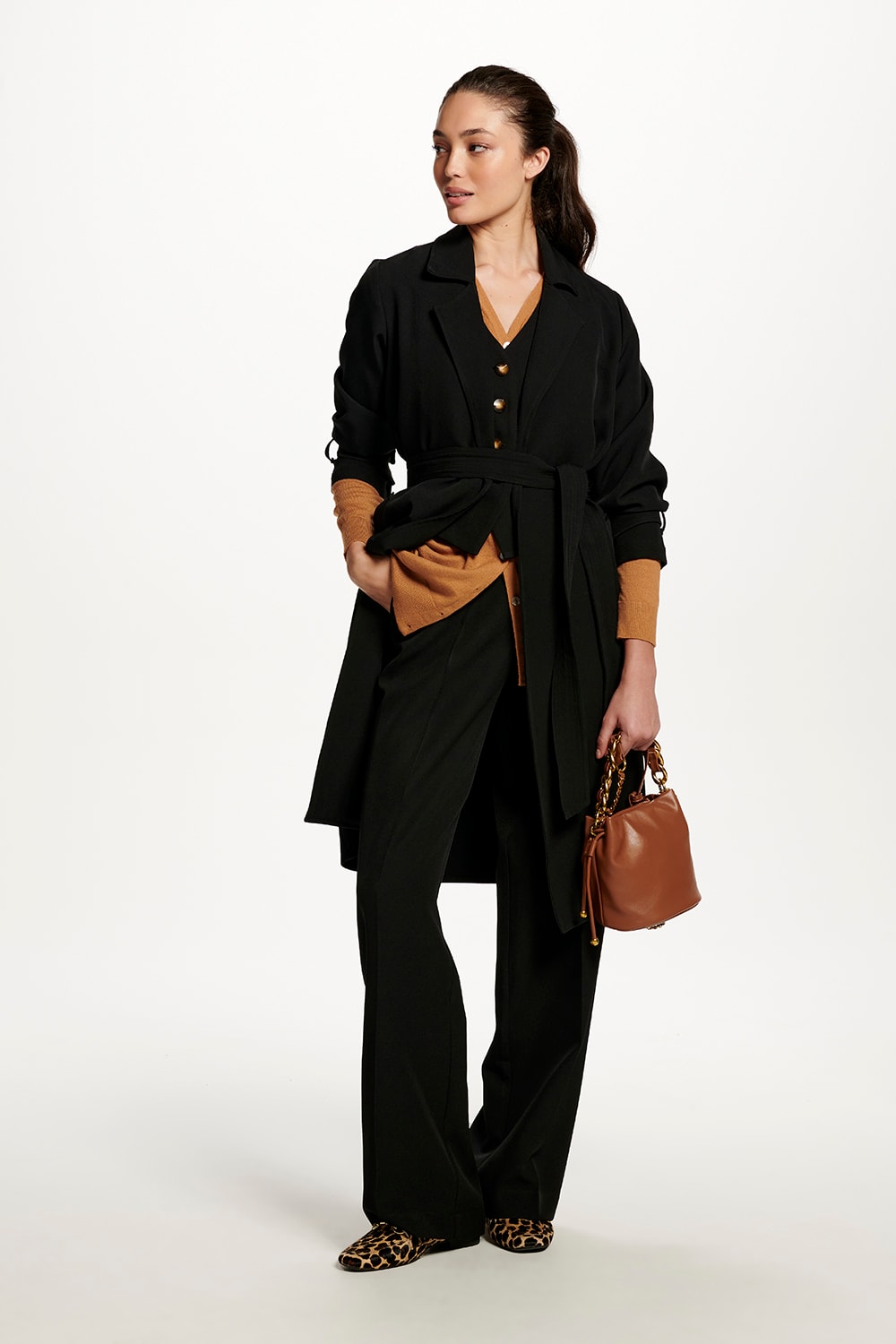 TRENCH COAT ALFAIATARIA - PRETO