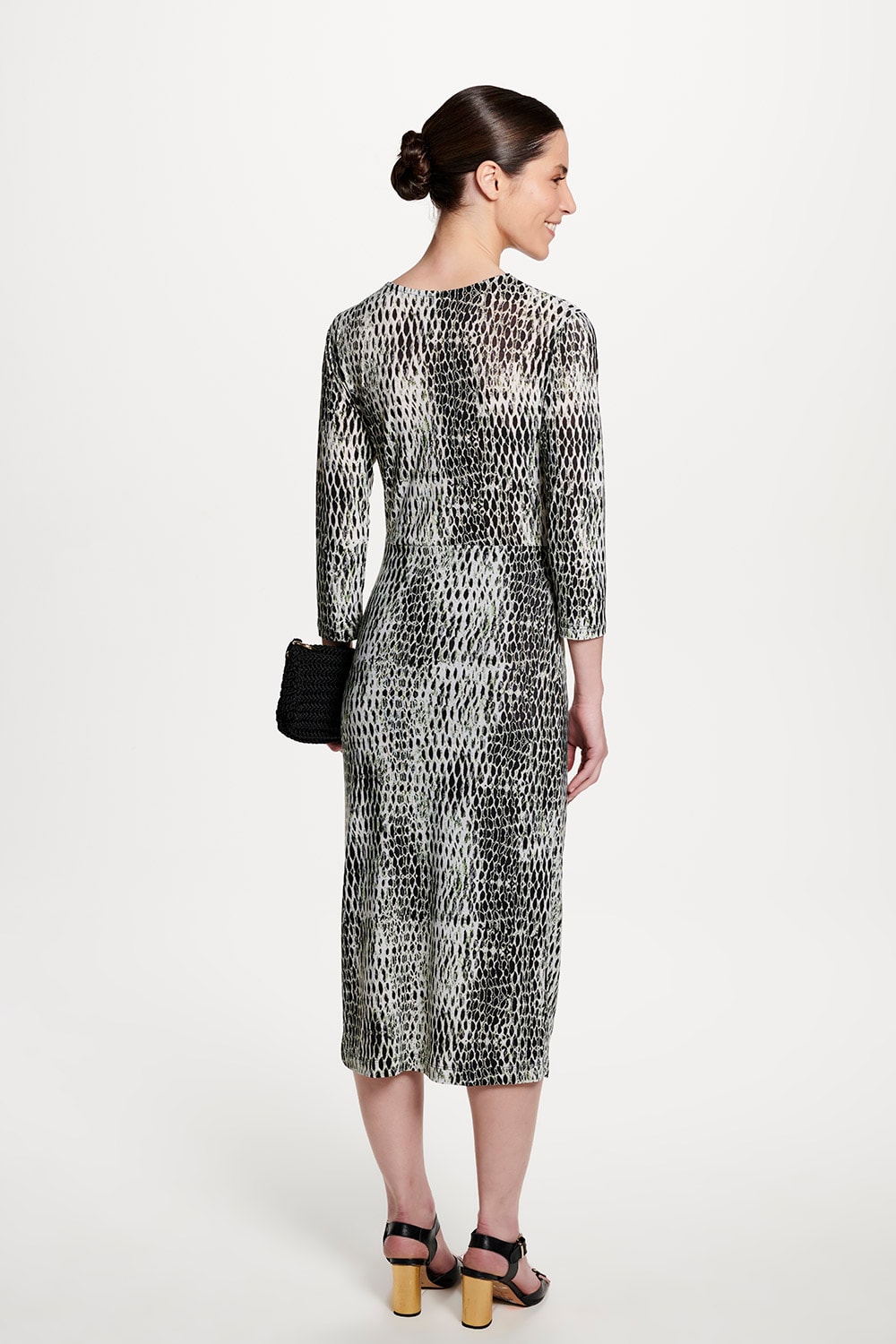 Printable Coint Vestido Animal Print Verde - VESTIDO ANIMAL PRINT VERDE